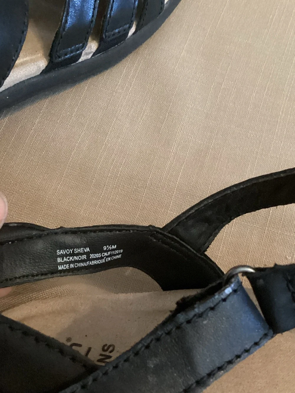 Earth Origins Black Women's Strappy Leather Sandals